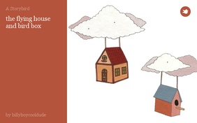 the flying house and bird box