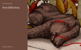 Poor little bear.