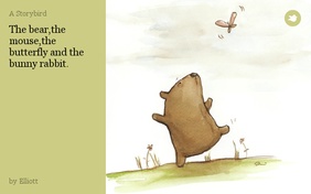 The bear,the mouse,the butterfly and the bunny rabbit.