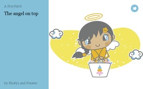 The angel on top
