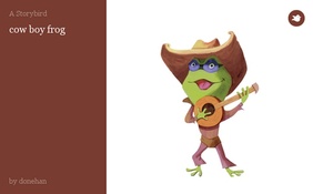 cow boy frog