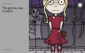 The girl who was terrified.