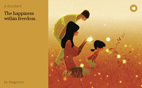 The happiness within freedom.