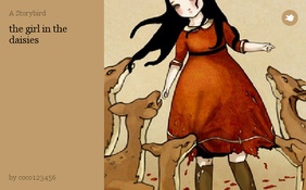 the girl in the daisies