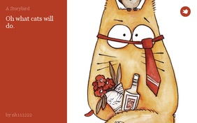 Oh what cats will do.