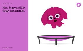 Mrs. doggy and Mr. doggy and friends .