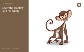 Scott the monkey and his family