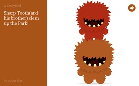 Sharp Tooth(and his brother) clean up the Park!