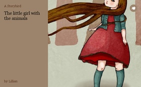 The little girl with the animals