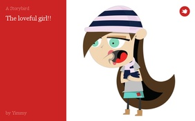 The loveful girl!!