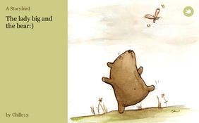 The lady big and the bear:)