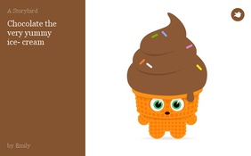 Chocolate the
very yummy 
ice- cream