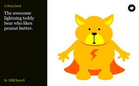 The awesome lightning teddy bear who likes peanut butter.