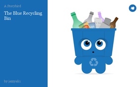 The Blue Recycling Bin