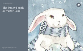 The Bunny Family at Winter Time