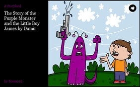 The Story of the Purple Monster and the Little Boy James by Damir