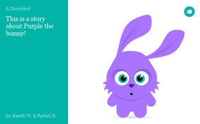 This is a story about Purple the bunny!
