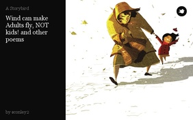 Wind can make Adults fly, NOT kids! and other poems