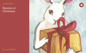 Bunnies at Christmas