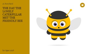 THE DAY THE LONELY CATERPILLAR MET THE FRIENDLY BEE
