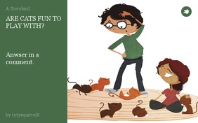 ARE CATS FUN TO PLAY WITH? 
 


Anwser in a comment.