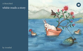 whitie reads a story