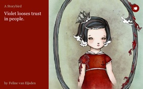 Violet looses trust in people.