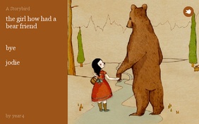 the girl how had a bear friend


bye 

 jodie