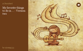 My favorite things to do is.... : Version two