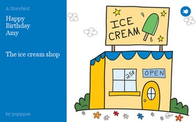 Happy 
Birthday
Amy


The ice cream shop