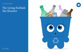 The Living Rubbish Bin Monster