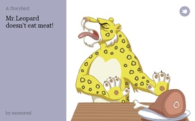 Mr.Leopard doesn't eat meat!