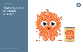 What happened in the kitchen mummy?