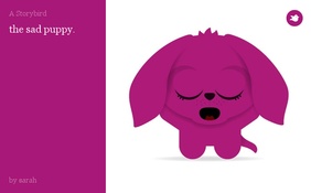 the sad puppy.