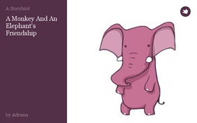 A Monkey And An Elephant's Friendship