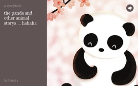 the panda and other animal storys.... hahaha