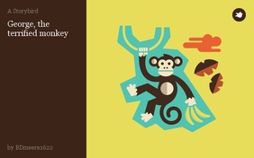George, the terrified monkey