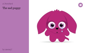 The sad puppy