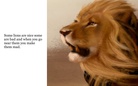 A poem about lions