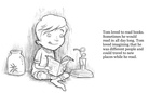 Reading inspires the imagination!     by K Touchet  and S Mire