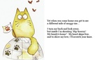 The cat inside.