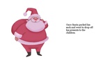 Santa in the snow.