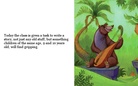 A 
   story 
            in which pictures 
              have nothing 
             to 
                do 
with the story.