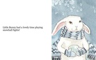 In the snow with little bunny!