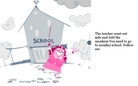 THE MONKEYS GO TO SCHOOL.
BY TIMOTHY AND MAEVE