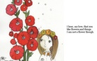I AM NOT A FLOWER, THOUGH.
