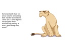 the angry lion