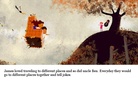 The boy and his Uncle  that loved travelling.