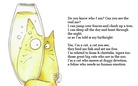 The cat inside.