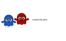 one ghost two ghost,red ghost blue ghost.
